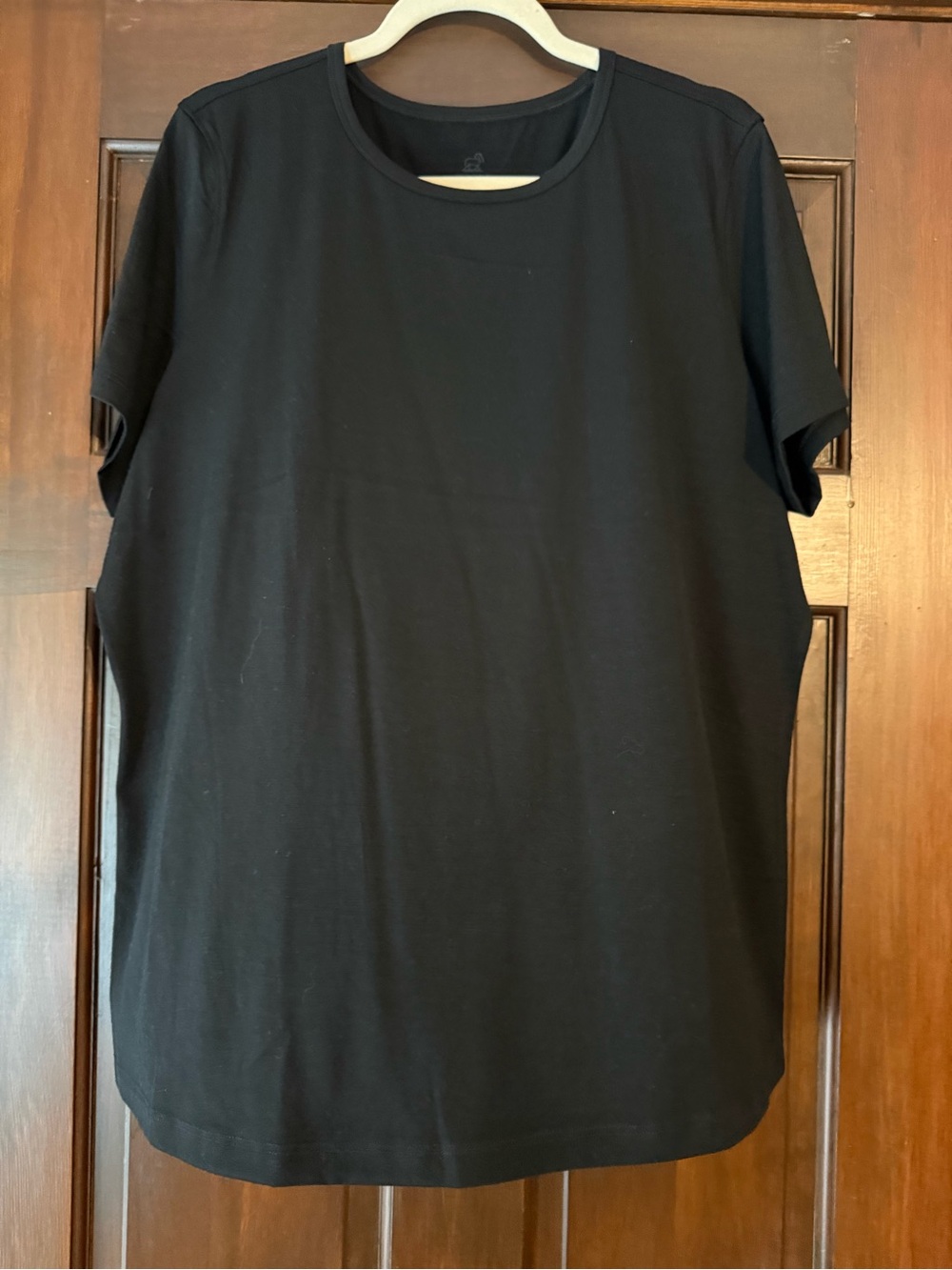 Wool X Women's Black Short Sleeve Wool Crewneck Tee